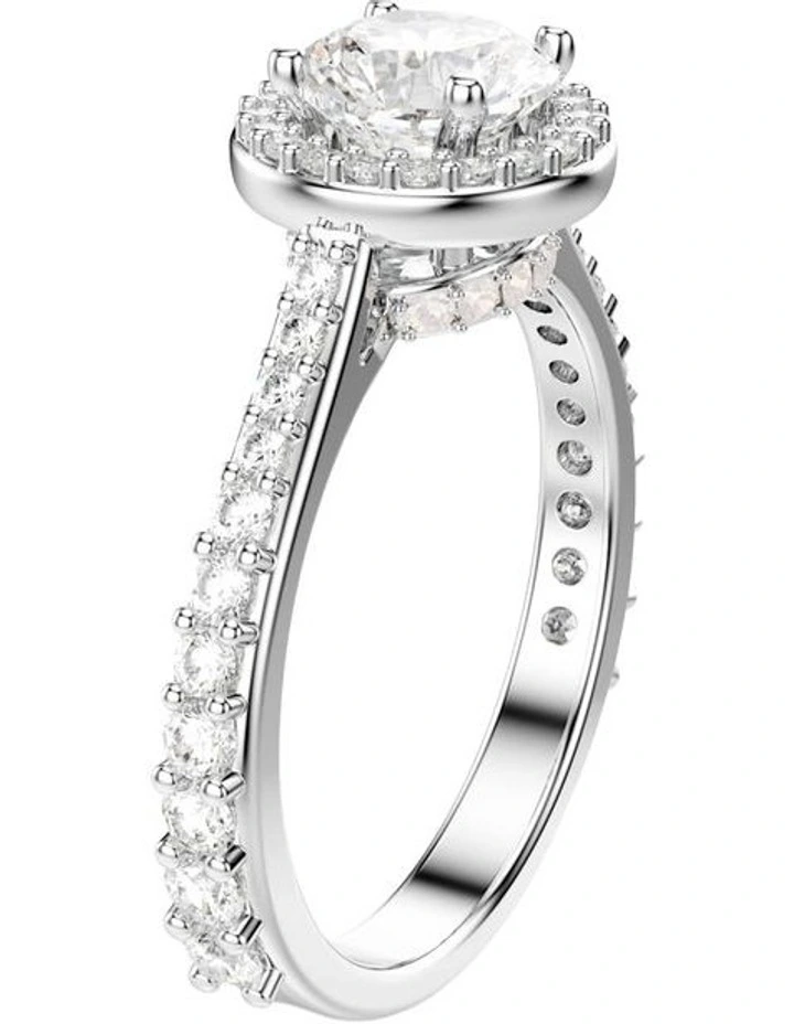 Una Angelic Ring Round Cut in White image 2