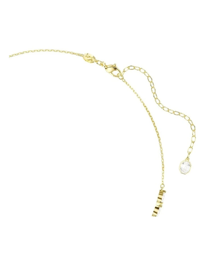 Mesmera Necklace and Earring Set Marquise Cut in White with Gold Finish image 3