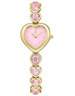 Idyllia Heart Watch in Pink