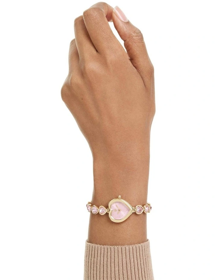 Idyllia Heart Watch in Pink image 6