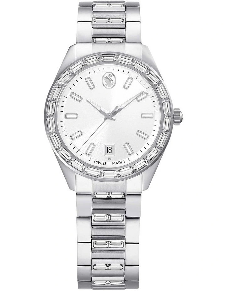 Matrix Date Watch in Silver image 1