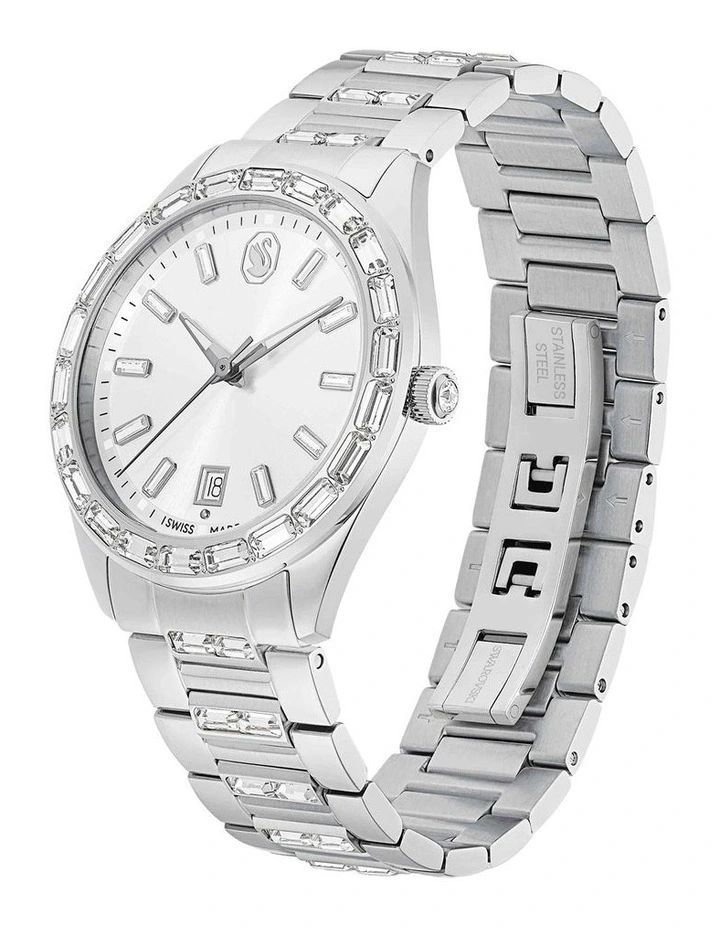 Matrix Date Watch in Silver image 2