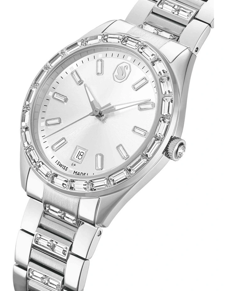 Matrix Date Watch in Silver image 4
