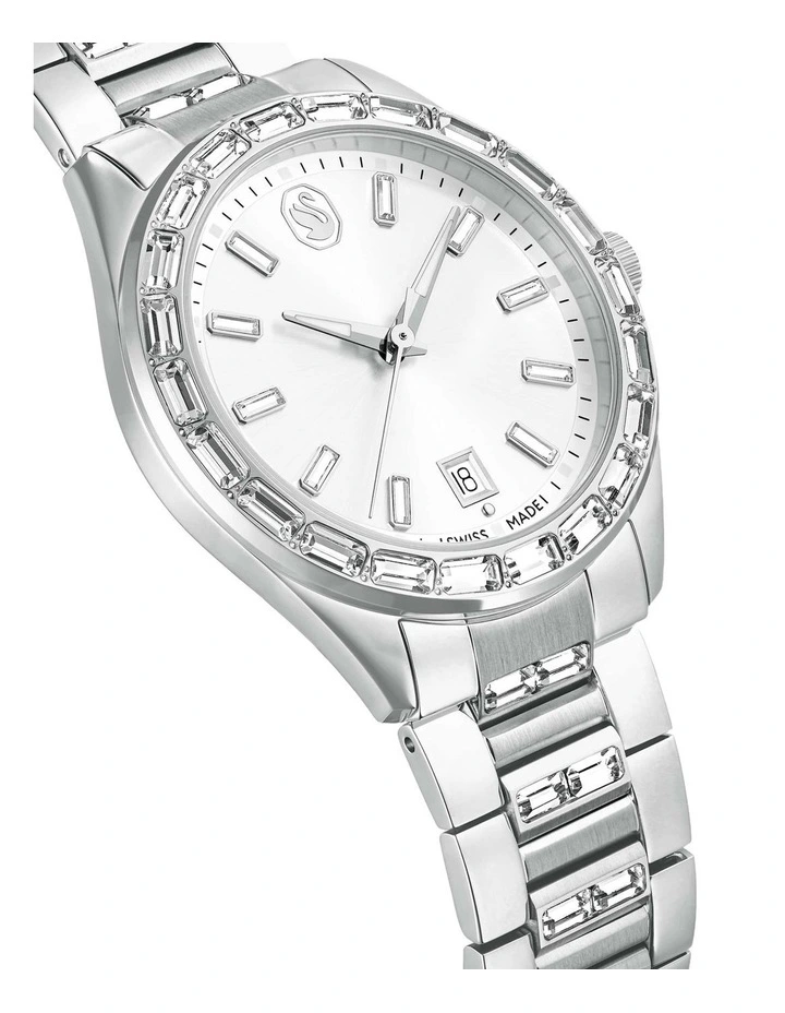 Matrix Date Watch in Silver image 6