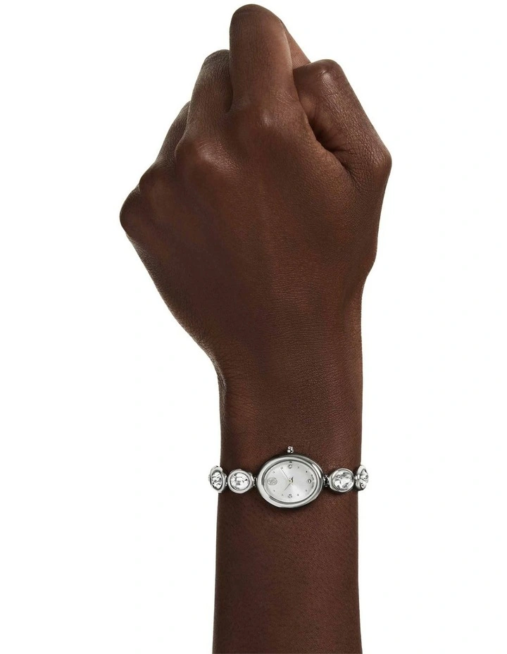 Imber Oval Watch in Silver image 7
