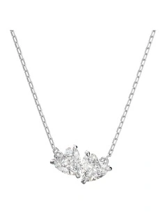 Mesmera Heart Plated Necklace in White