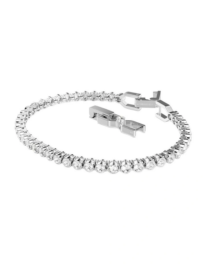 Imber Emily Bracelet Round Cut Rhodium Plated in White image 5