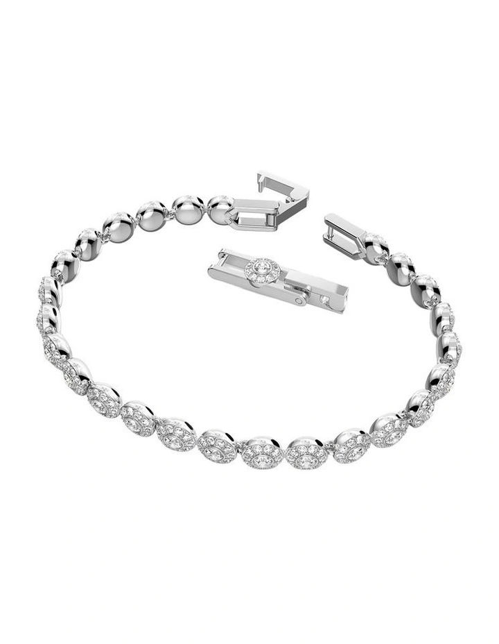 Angelic Bracelet Round Cut Pave Rhodium Plated in White image 2