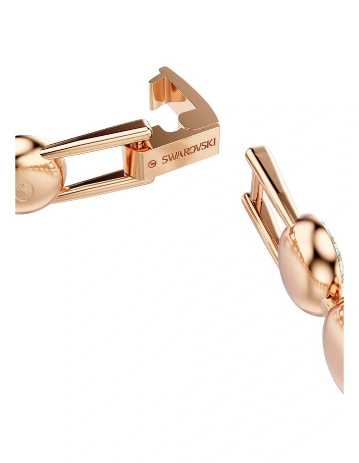 Una Angelic Bracelet Round Cut Pave Medium Rose Gold-Tone Plated in White image 4