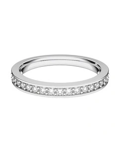 Matrix Ring Rhodium Plated in White