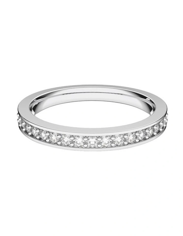 Matrix Ring Rhodium Plated in White image 1