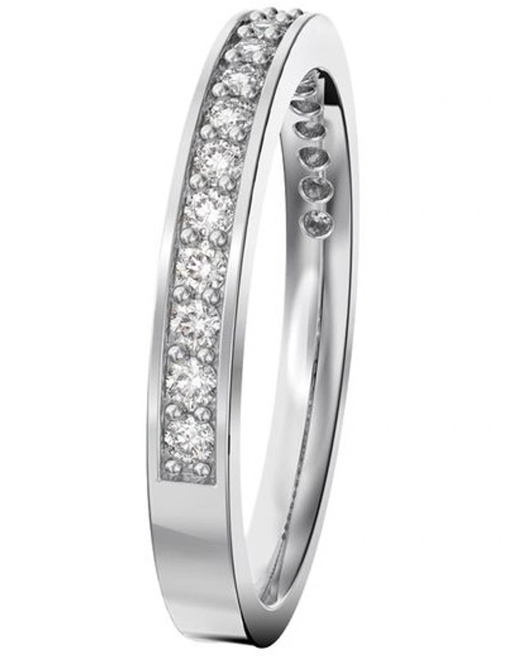 Matrix Ring Rhodium Plated in White image 3