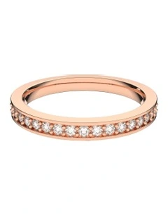 Matrix Ring Rose Gold-Tone Plated in White