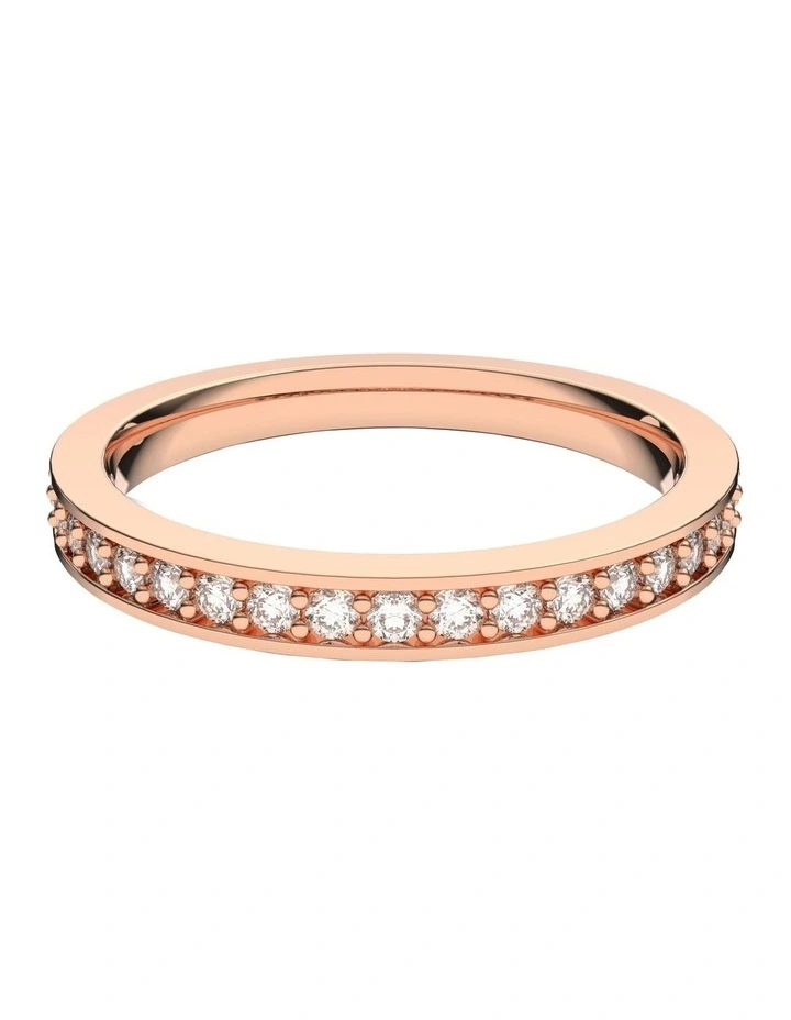 Matrix Ring Rose Gold-Tone Plated in White image 1