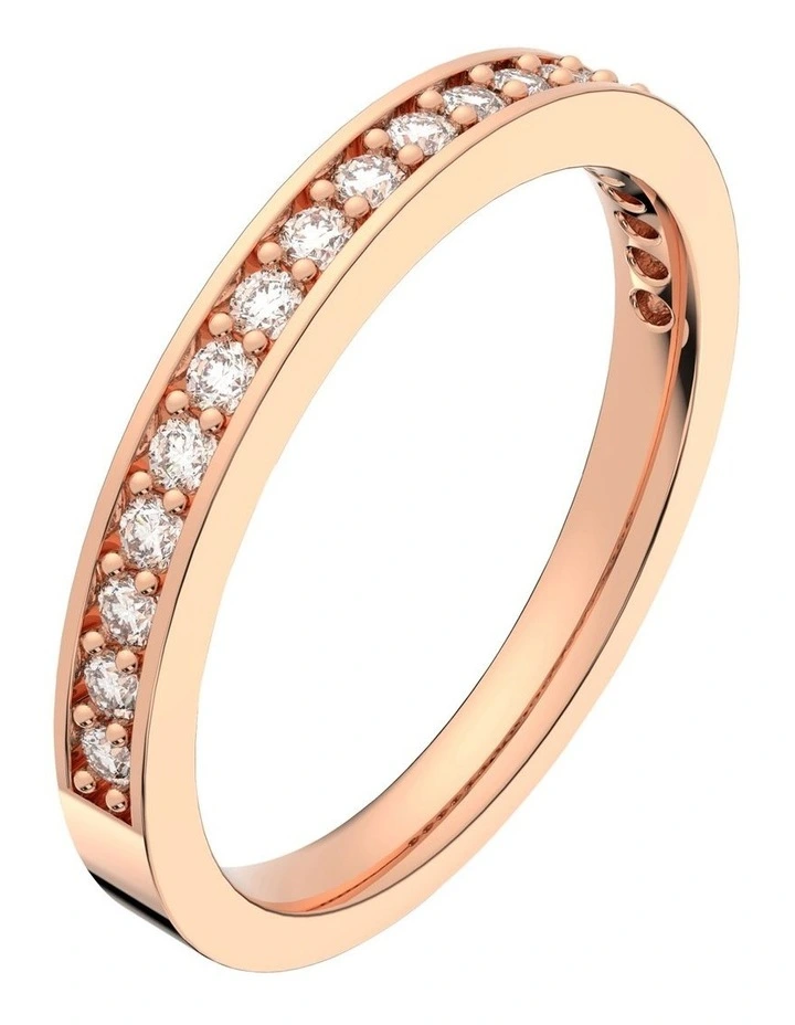 Matrix Ring Rose Gold-Tone Plated in White image 2
