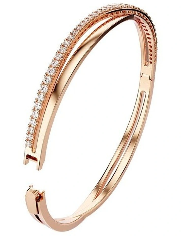 Hyperbola Bracelet Rose Gold-Tone Plated in White image 5