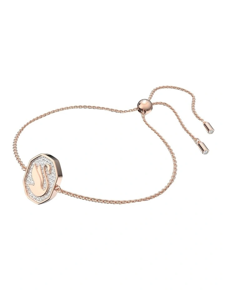 Signum Swan White Rose Gold-Tone Plated Bracelet image 2