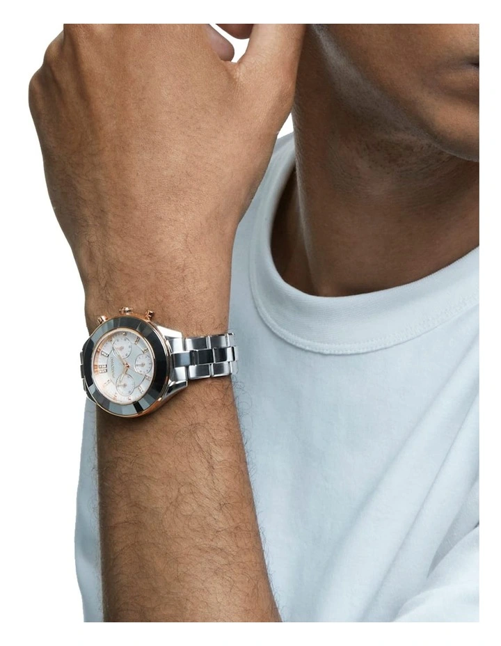 Swarovski Octea Lux Metal White Stainless Steel Bracelet Sport