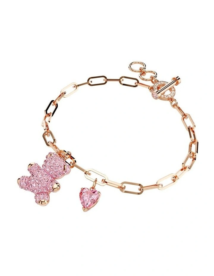 Teddy Bracelet Bear Rose Gold-Tone Plated in Pink image 2