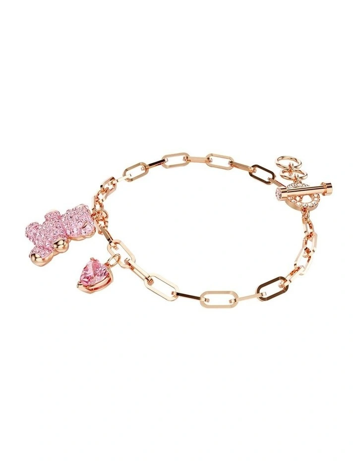 Teddy Bracelet Bear Rose Gold-Tone Plated in Pink image 4