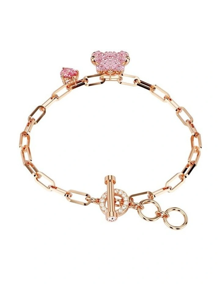Teddy Bracelet Bear Rose Gold-Tone Plated in Pink image 5