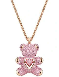 Teddy Bear Pendant in Pink