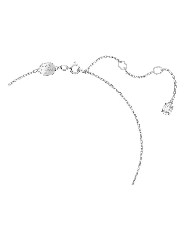 Una Pendant Round Cut Pave Rhodium Plated in White image 3