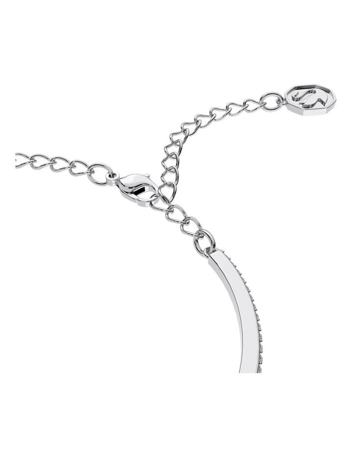 Swarovski Una Bangle Octagon Cut Pave Rhodium Plated in White | MYER