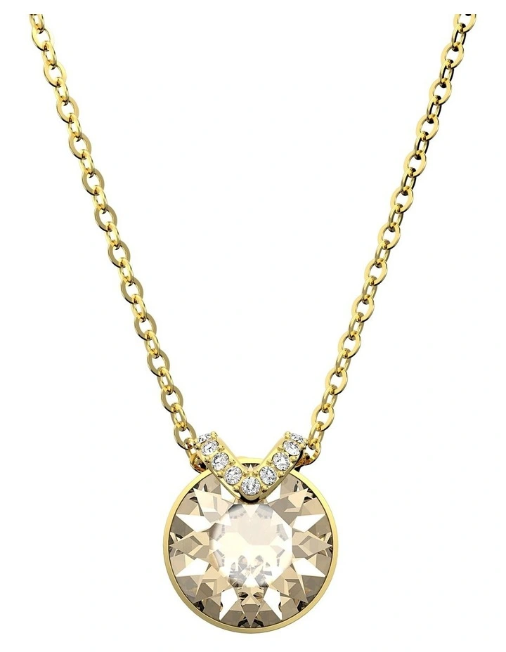 Bella V Pendant Round Cut Gold-Tone Plated in Gold image 1