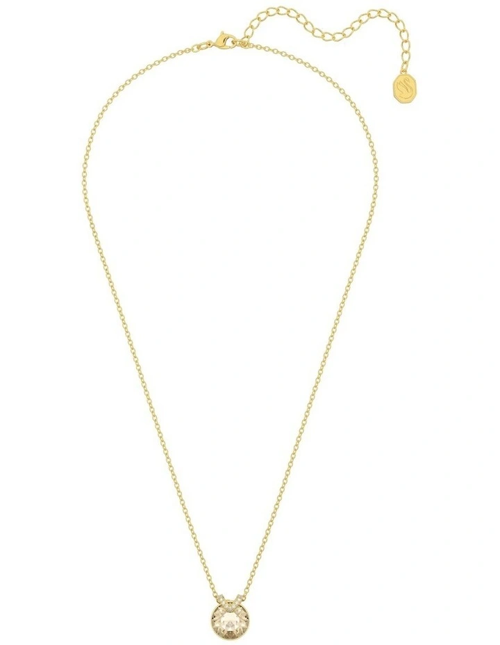 Bella V Pendant Round Cut Gold-Tone Plated in Gold image 2