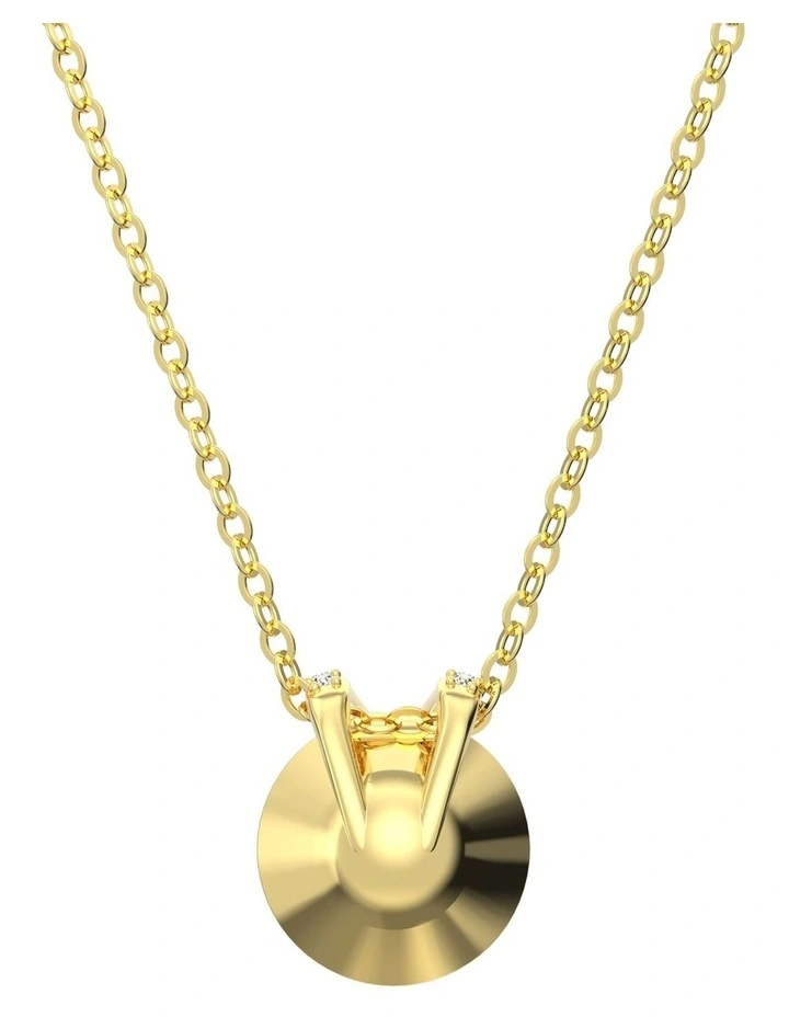Bella V Pendant Round Cut Gold-Tone Plated in Gold image 4