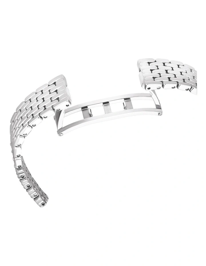 Attract Watch Swiss Made Full Pave Metal Bracelet Stainless Steel in Silver image 6