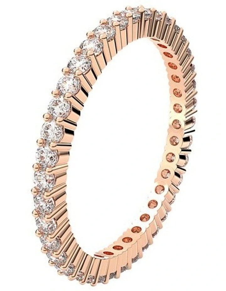 Vittore Ring Round Cut Rose Gold-Tone Plated in White image 2