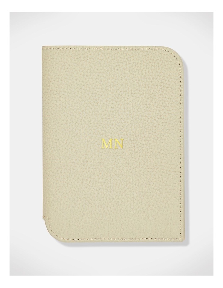 Personalised Olivia Passport Cover in Ecru