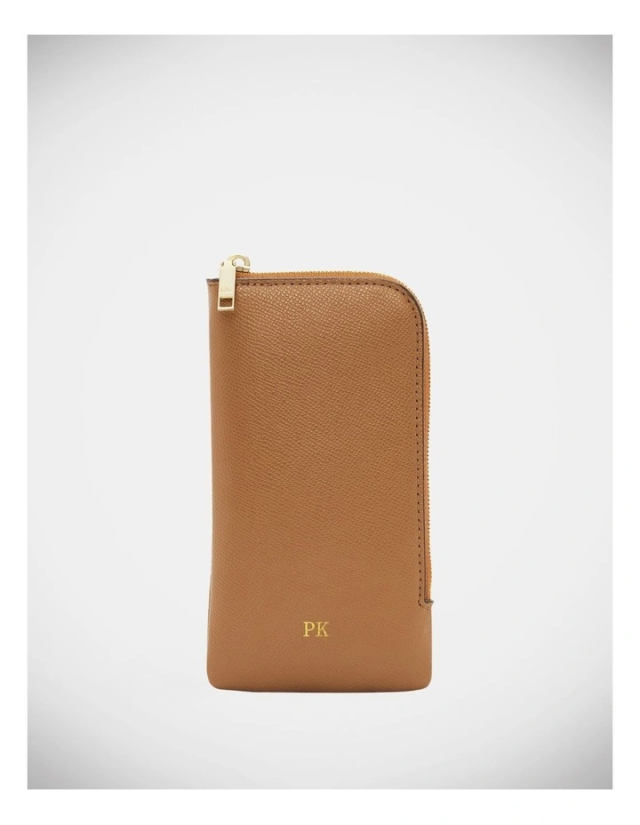 Personalised Essential Sunglasses Soft Case in Tan image 1