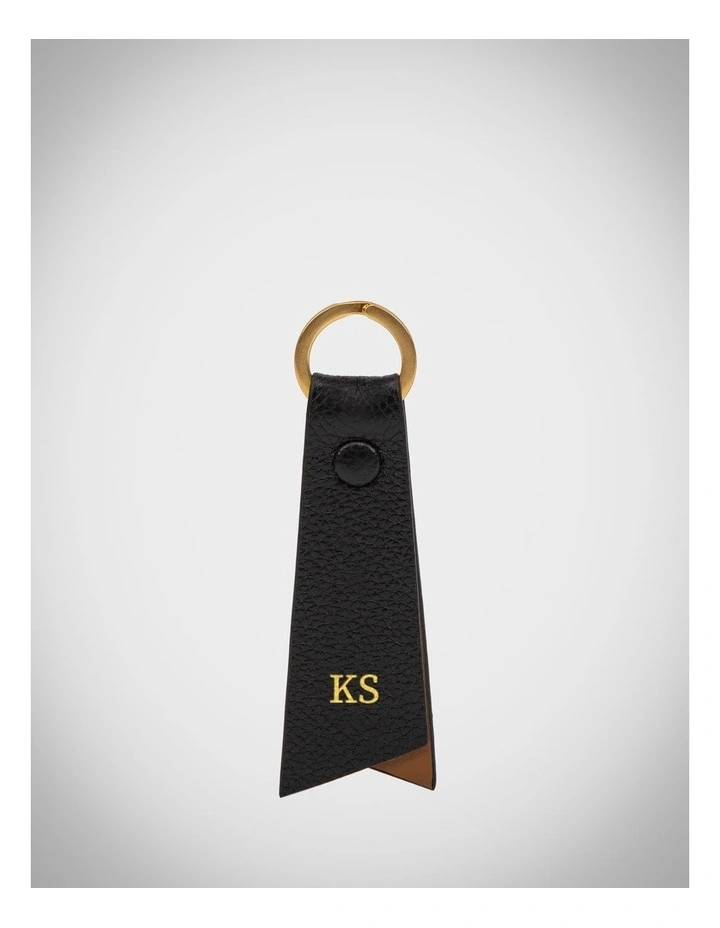 Personalised Harper Keyring in Black image 1