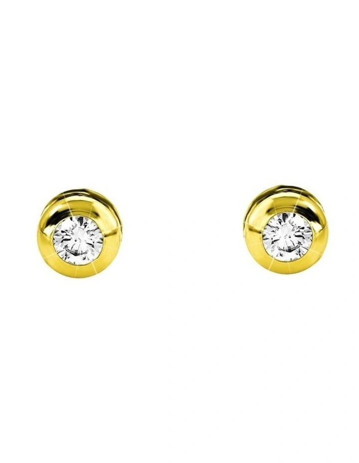 Classic 5mm Studs Earrings in 14ct Gold image 1