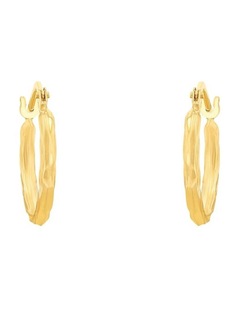 9ct Gold Twist Hoop 15mm