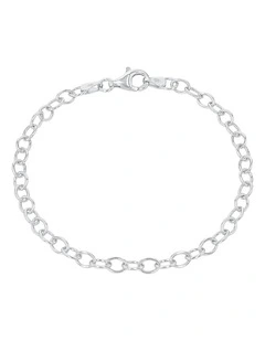 Silver 925 19cm Round Charm Bracelet