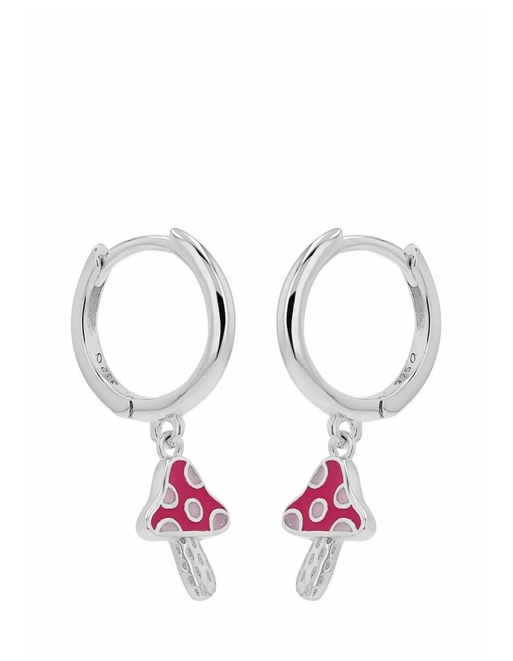 Mushroom Hoop Earrings in Silver 925 image 1