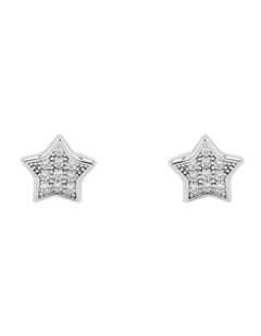 Star Stud Earrings in Silver 925