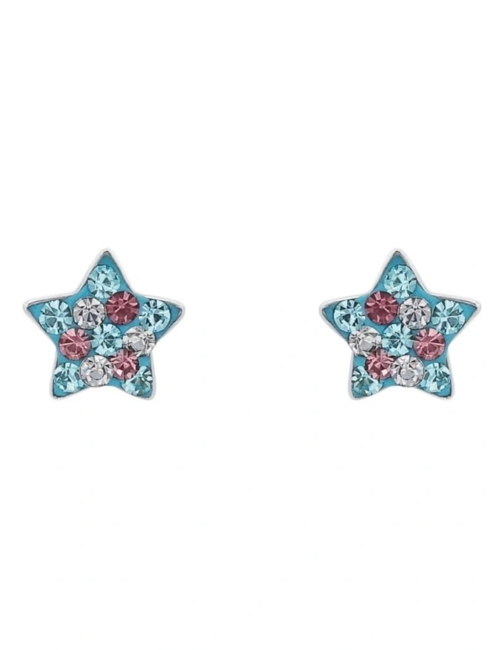 Blue Star Stud Earrings image 1
