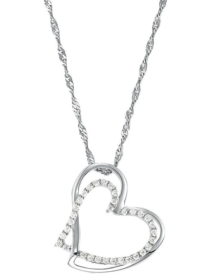 Amor Double Hearts Necklace Set image 2