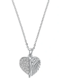 Amor Silver Pendant & Necklace Set