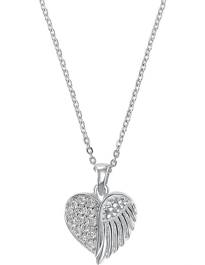 Amor Silver Pendant & Necklace Set image 1