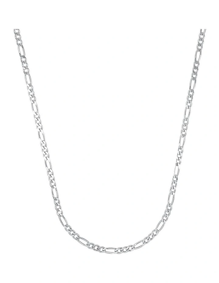 50cm Figaro Chain Sterling Silver image 2