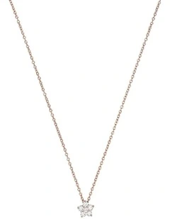 Rose Gold Flower Necklace