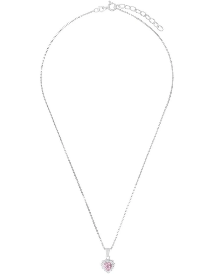 Girls Pink Heart Necklace image 2
