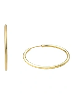 Amor 9ct Gold 17mm Hoop Earrings