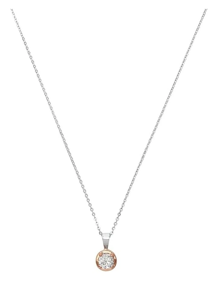 Rose Gold Cubic Zirconia Necklace image 1